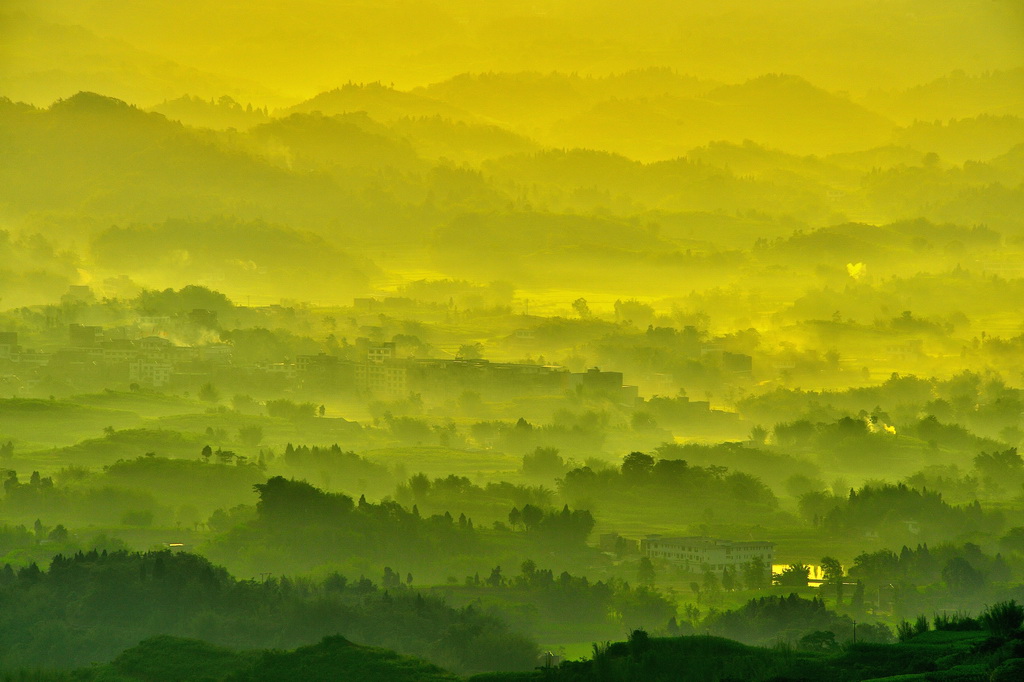 复龙山居图 摄影 wuyang