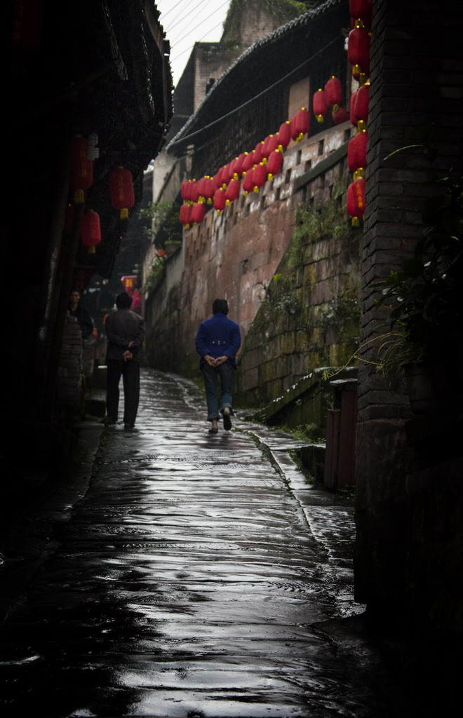 雨中小巷 摄影 蕊宝贝