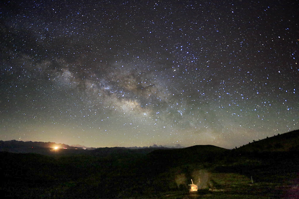 夏日的星空 摄影 奇源