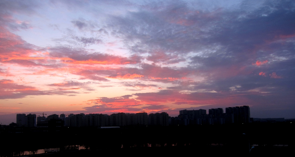 夕阳 云朵 晚霞4 摄影 闲心雅兴