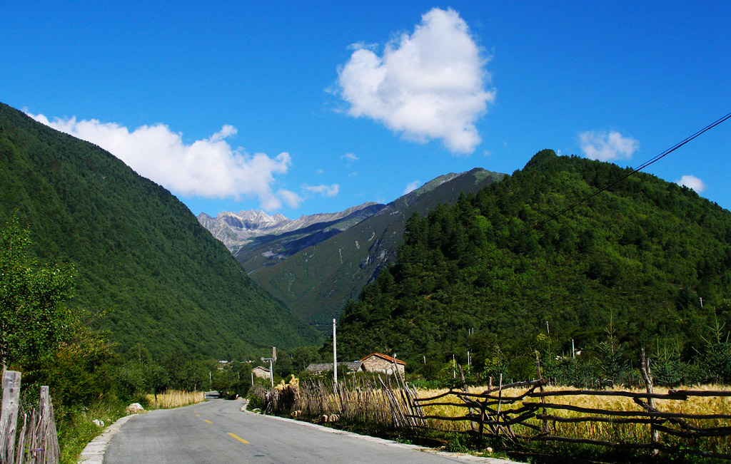 川西的田园小景 摄影 淡淡绿茶