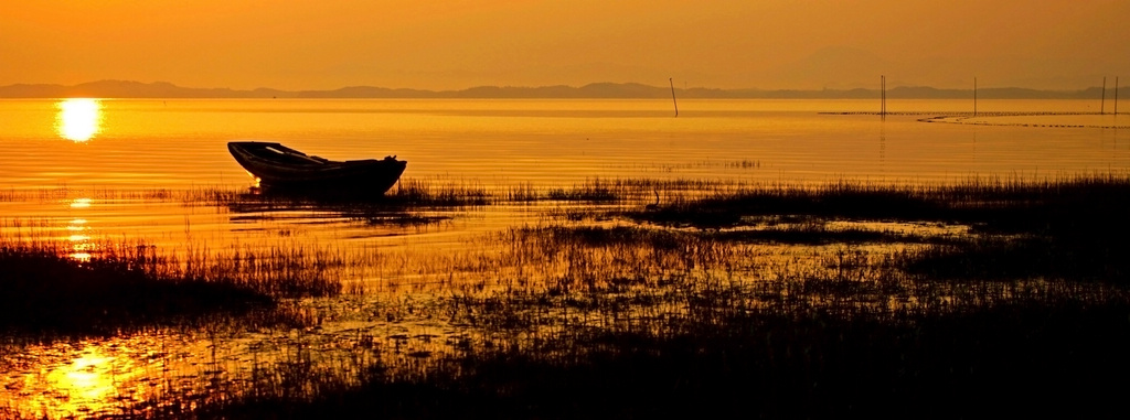 鄱阳湖日出 摄影 天容海色