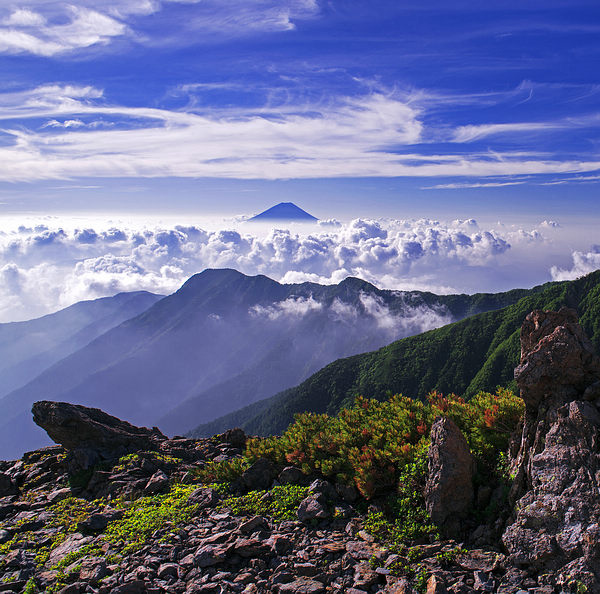 富士山风光 摄影 景深预视