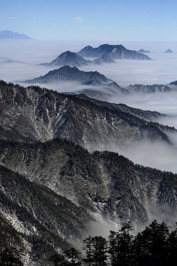 西岭雪山3 摄影 深圳蓝波