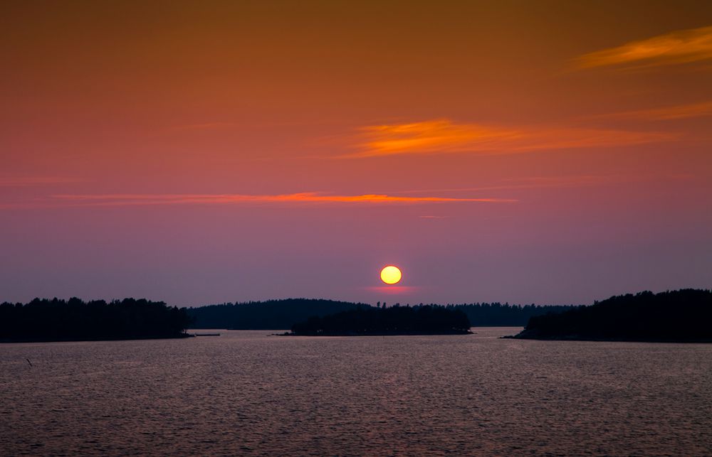 波罗的海的夕阳 摄影 南山老汉