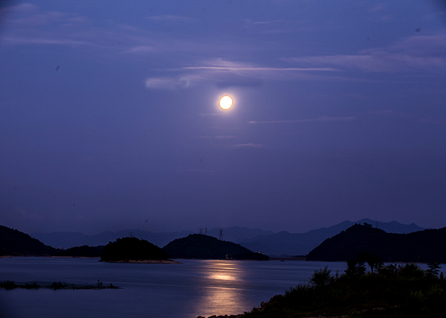 中秋夜景 摄影 快乐游