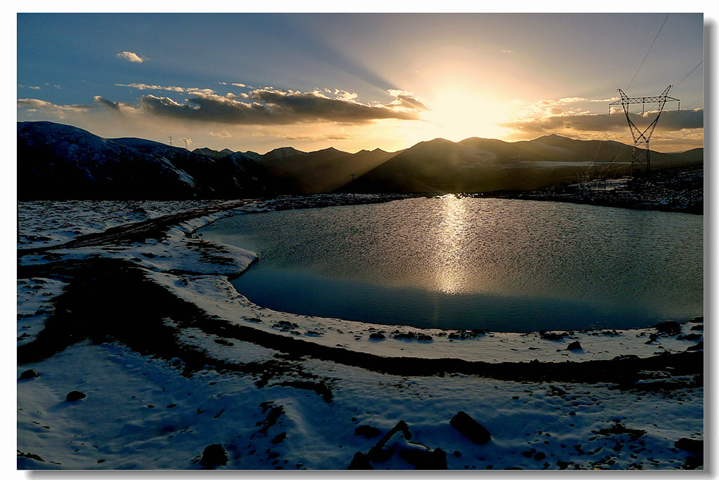 雪域夕照 摄影 叶飘四季