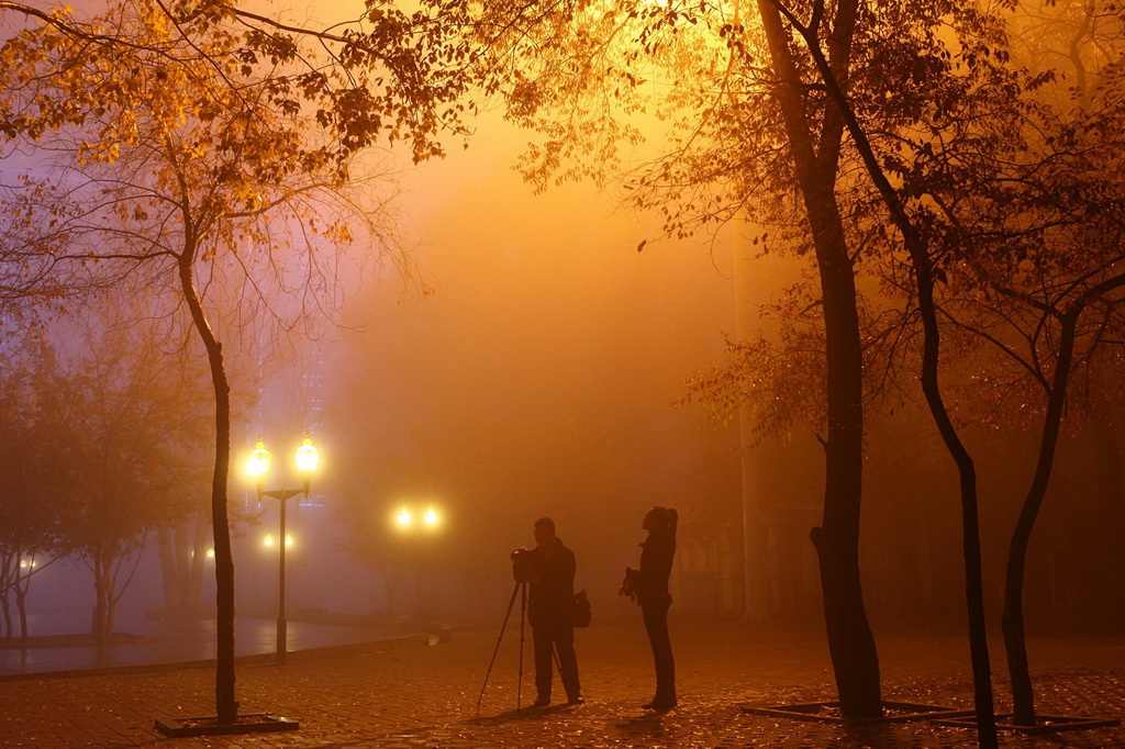 雾霾之夜 摄影 quyubao