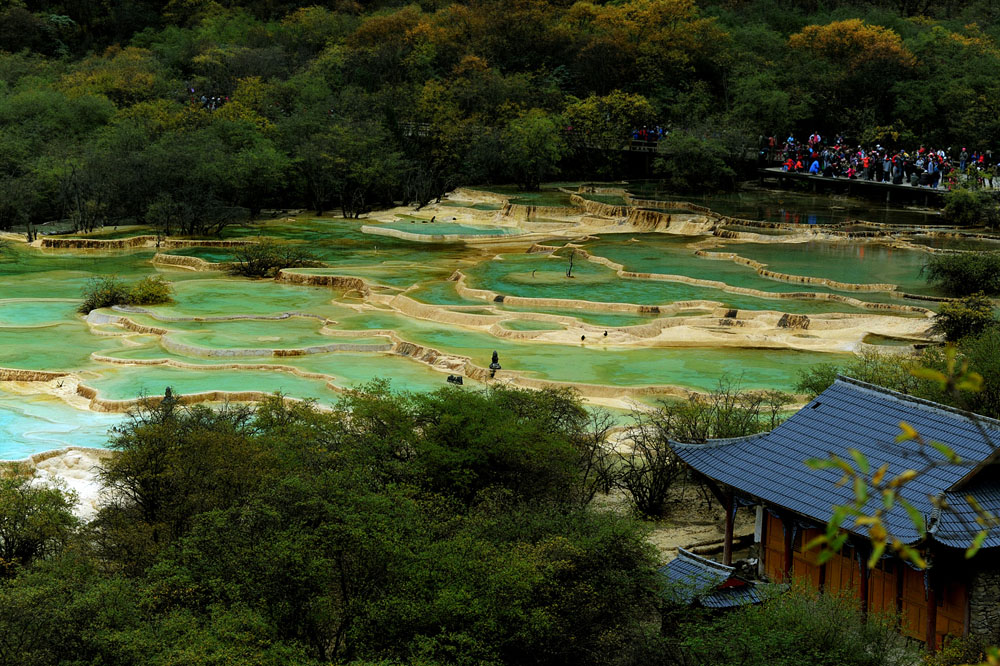 五彩池 摄影 平淡似水