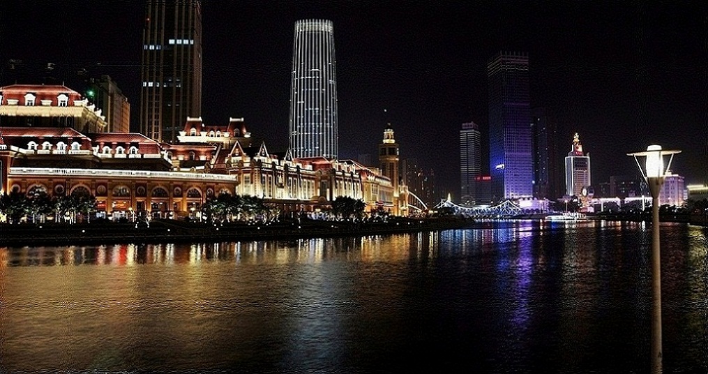 夜天津醉海河 摄影 夕阳红2007