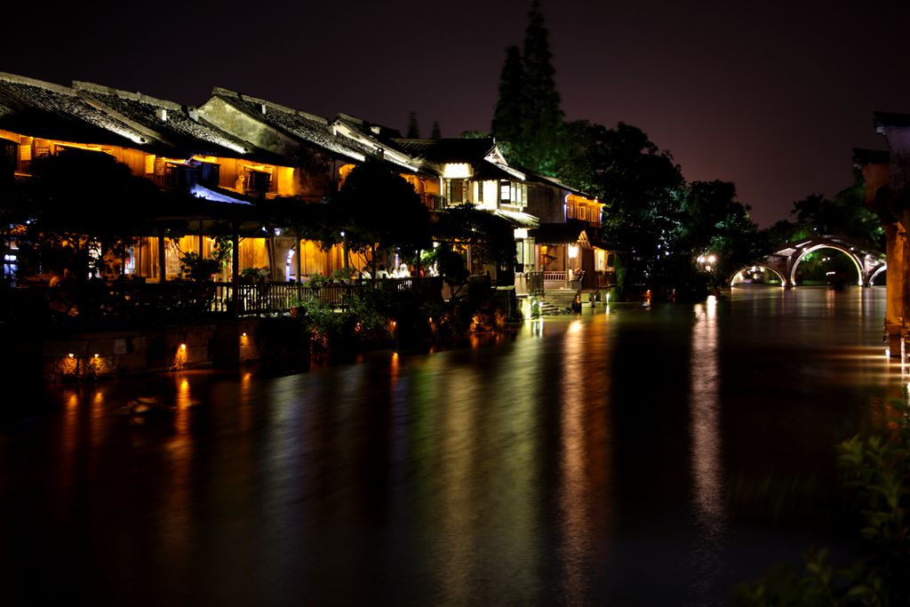 乌镇夜景 摄影 解甲归田园