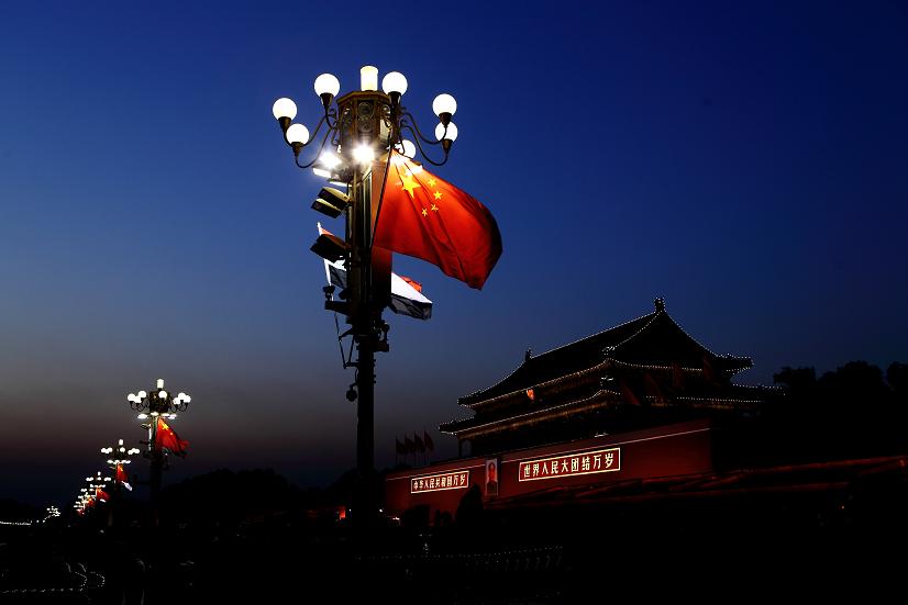 天安门夜景 摄影 闲居无语