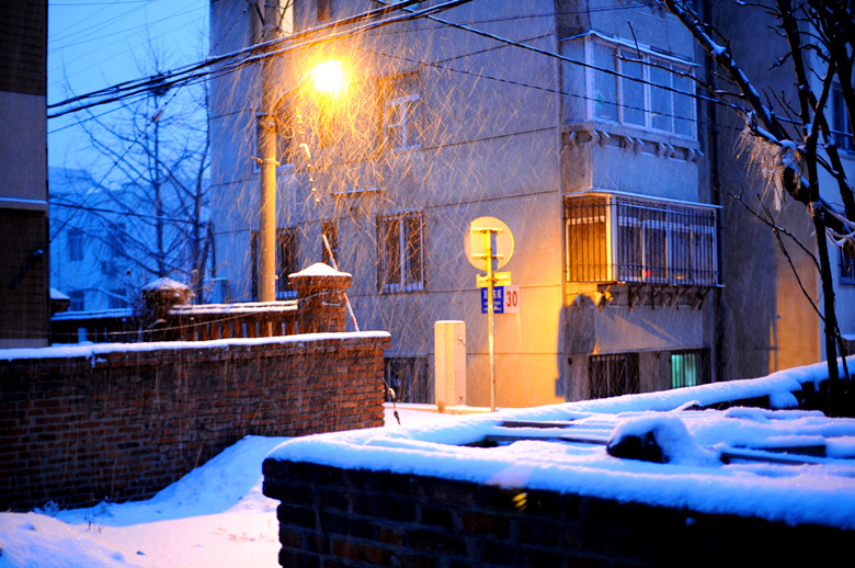 飘雪的黄昏 摄影 杰卡徙徒