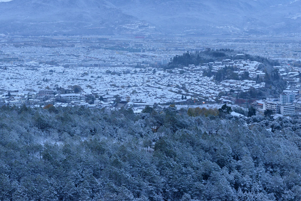 丽江古城雪景 摄影 丽强