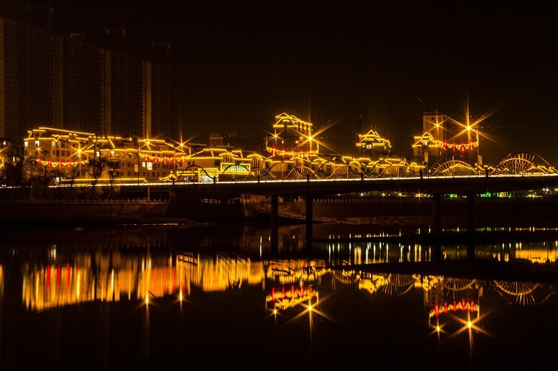 江城夜景 摄影 长白青松