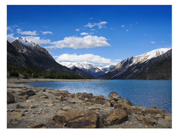 圣山洁水然乌湖 摄影 高峰牛