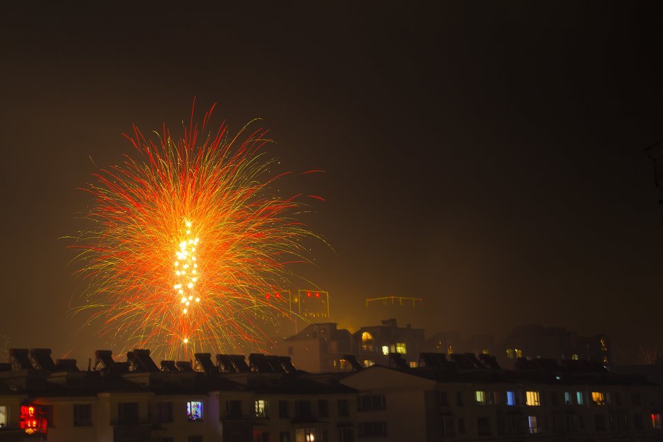 马年除夕夜2 摄影 长白青松