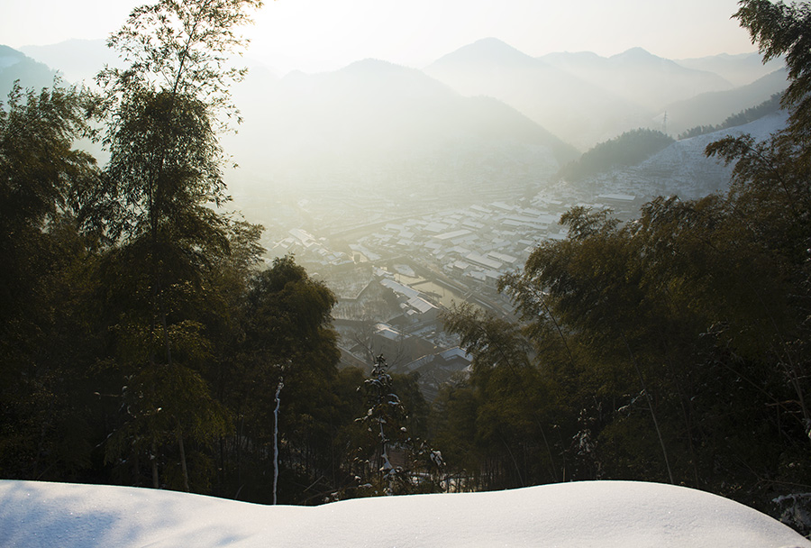 江南春雪 摄影 老黄牛.