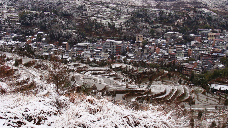 高山春雪 摄影 茗岙老胡