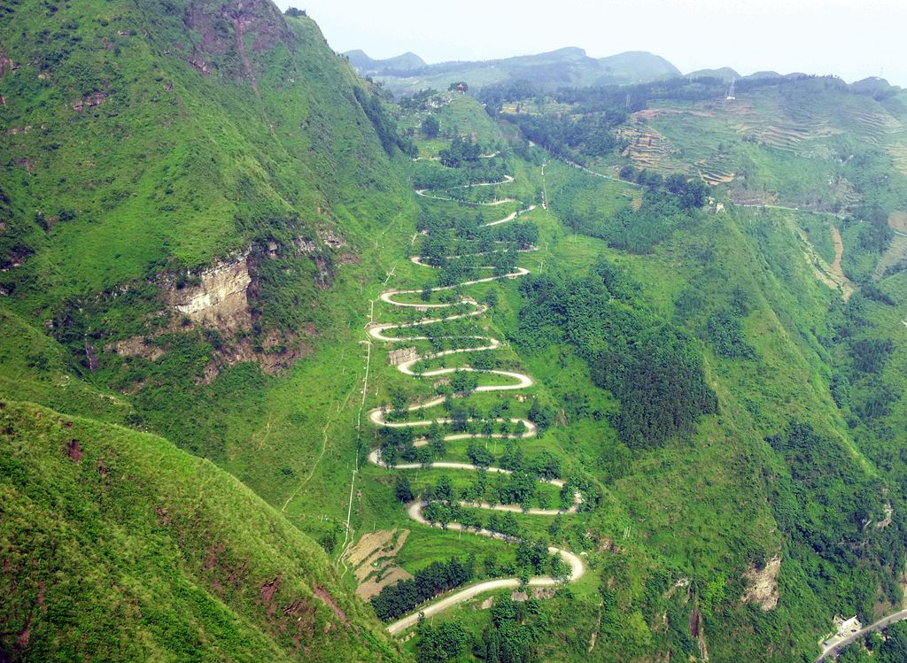 史迪威公路——二十四道拐 摄影 景仲平