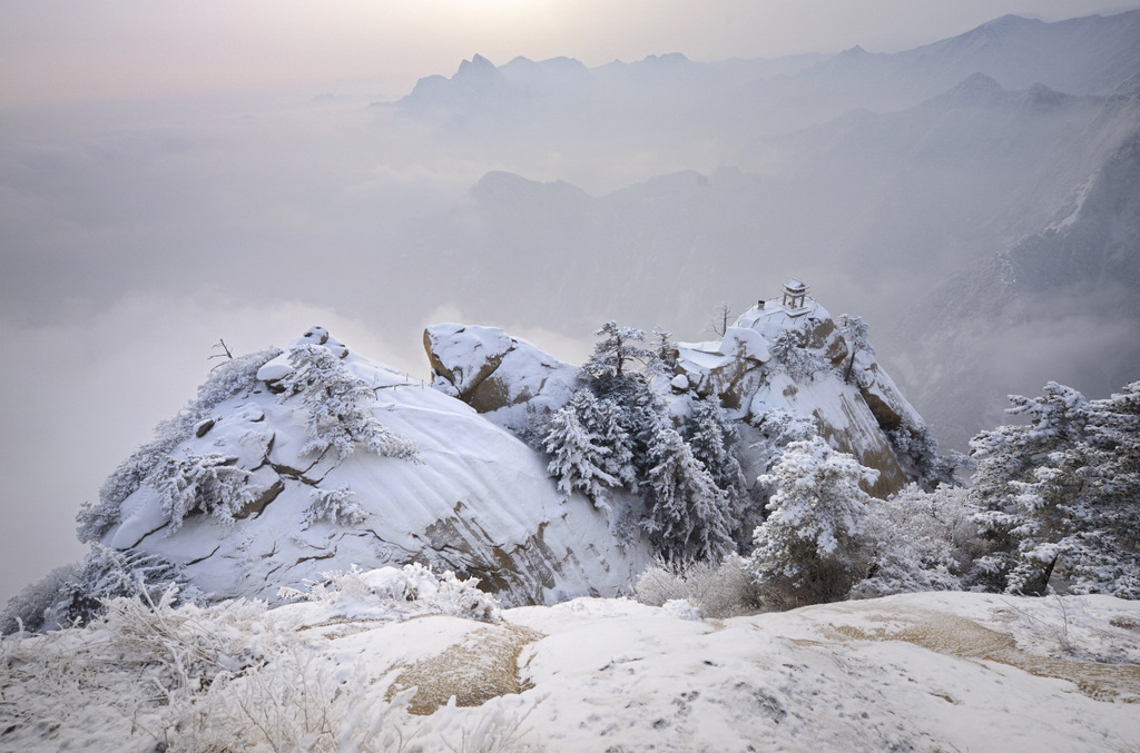 华山风雪 摄影 阳光灿烂中