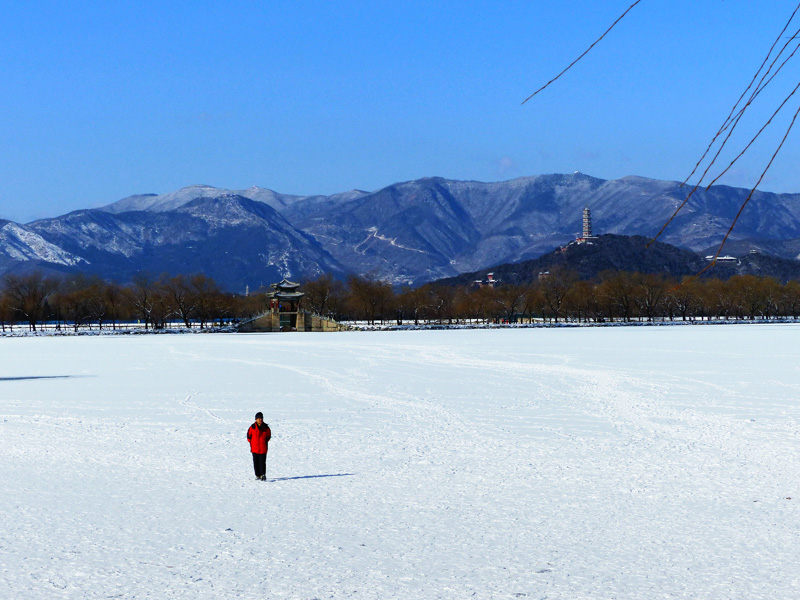 颐和园雪景-冒险走冰湖 摄影 寒梅傲雪