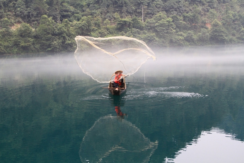 晨雾倒影 摄影 地平线2009