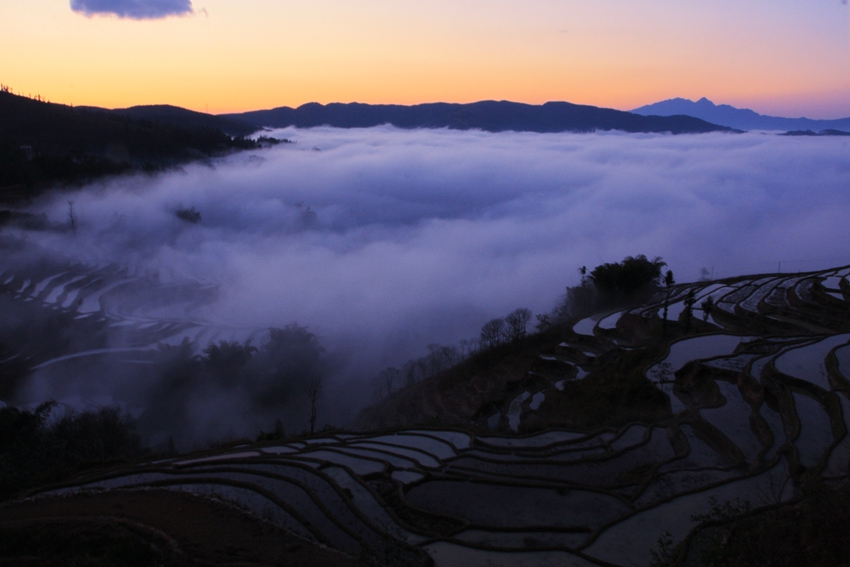 元阳黄昏 摄影 wangshihua