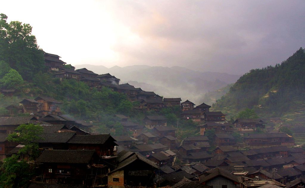 苗寨晨曦 摄影 景仲平