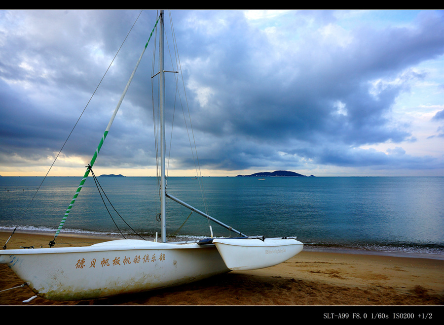 【海滩】 摄影 夕阳之下