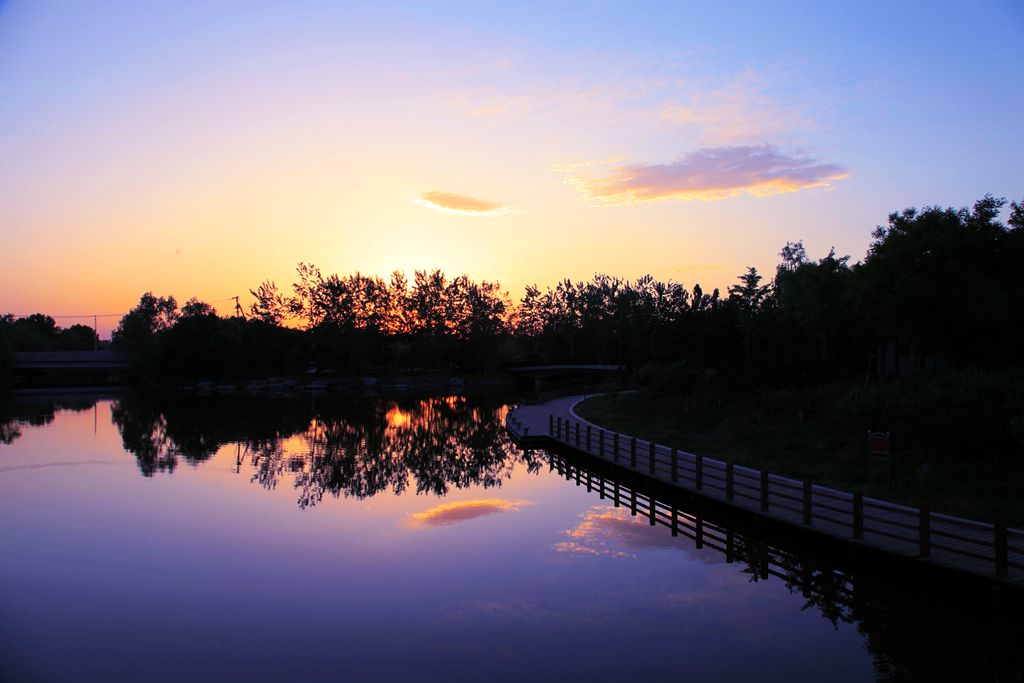 紫色夕阳 摄影 鸿言