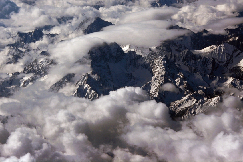 航拍雪山 摄影 wangshihua