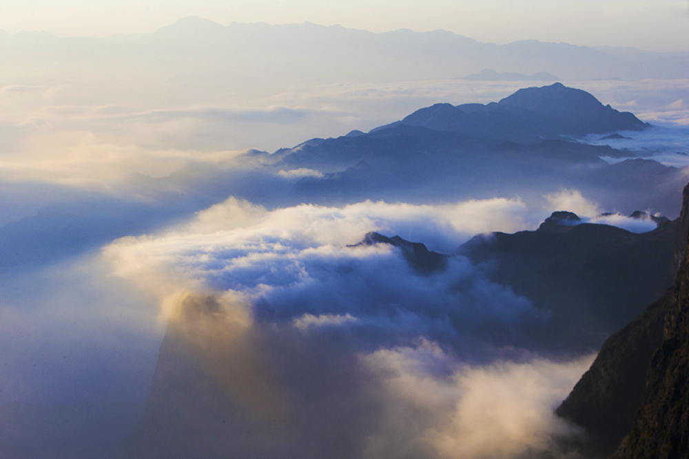 伟峰绝顶醉夕阳 摄影 红山翁