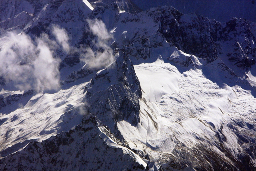 航拍雪山 摄影 wangshihua