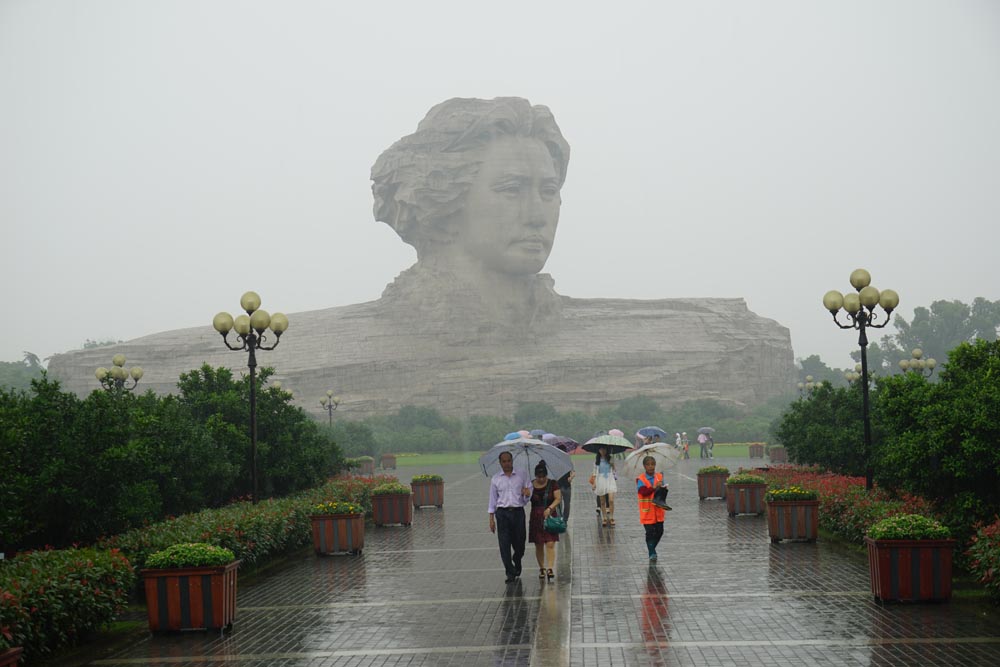 雨中橘子洲 摄影 lzzml