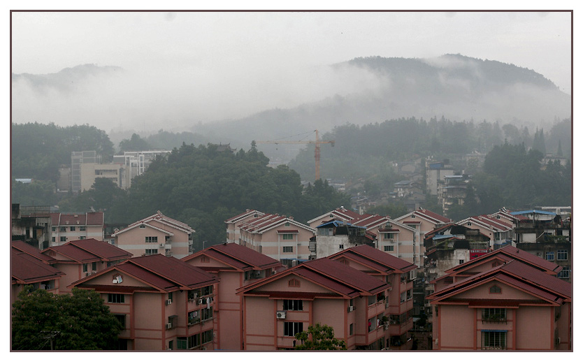 雨後的山城 摄影 武夷山人