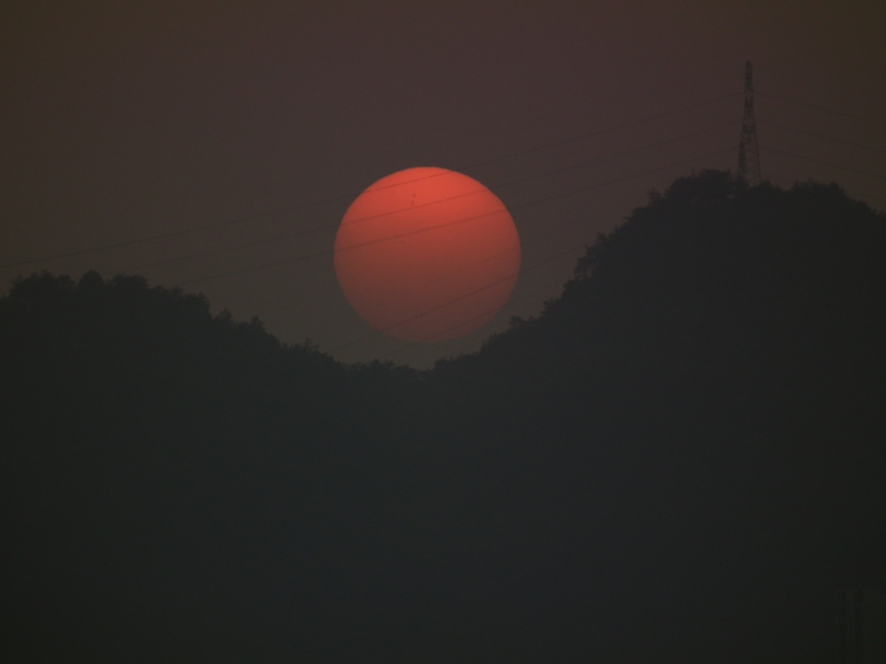 落日 摄影 北岗老竹