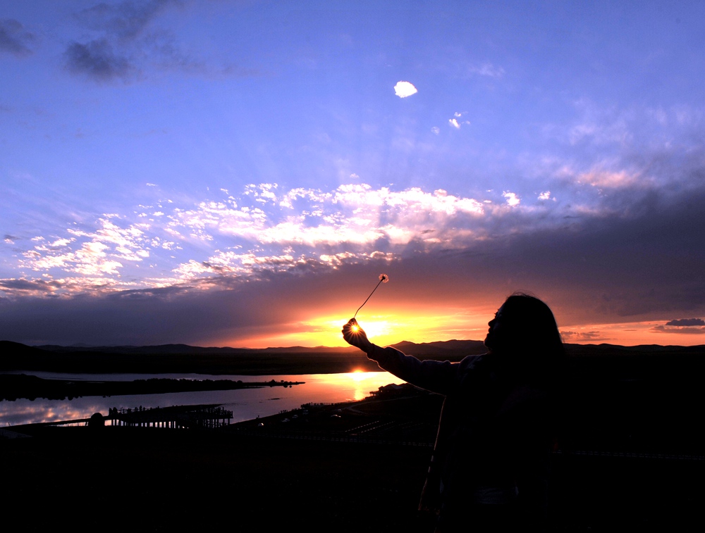 夕阳里，我放飞梦想 摄影 三峡猿