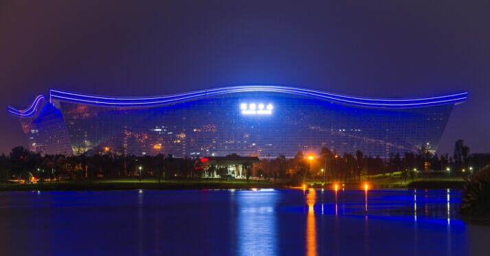 成都市夜景 摄影 古风易