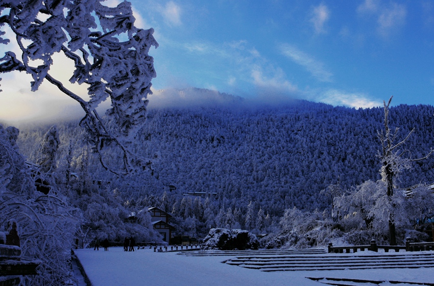 雷洞坪观雪 摄影 wangshihua