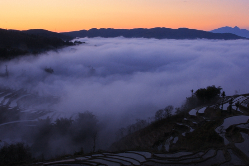 元阳暮色 摄影 wangshihua