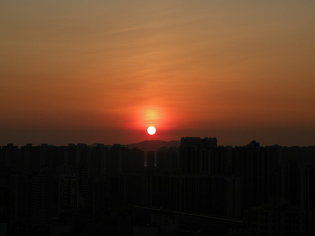 夕陽 摄影 建智