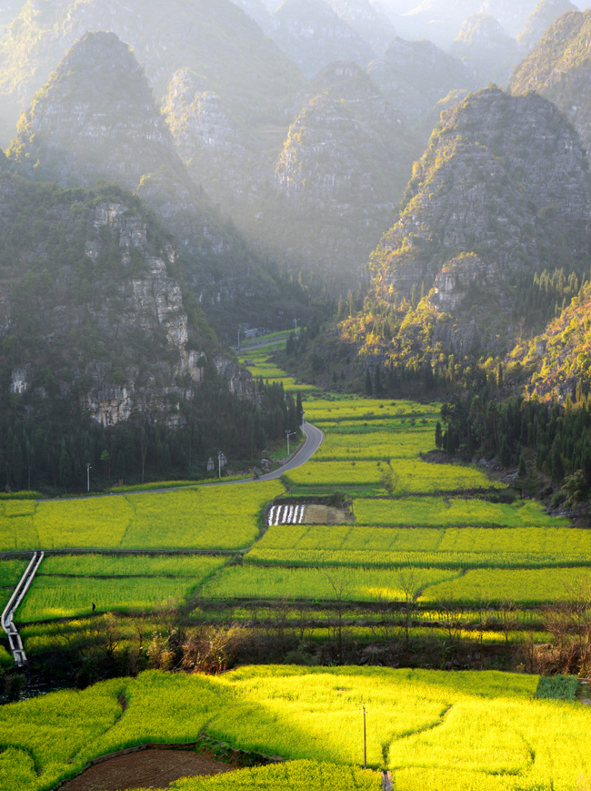 夕照万峰 摄影 沙弛