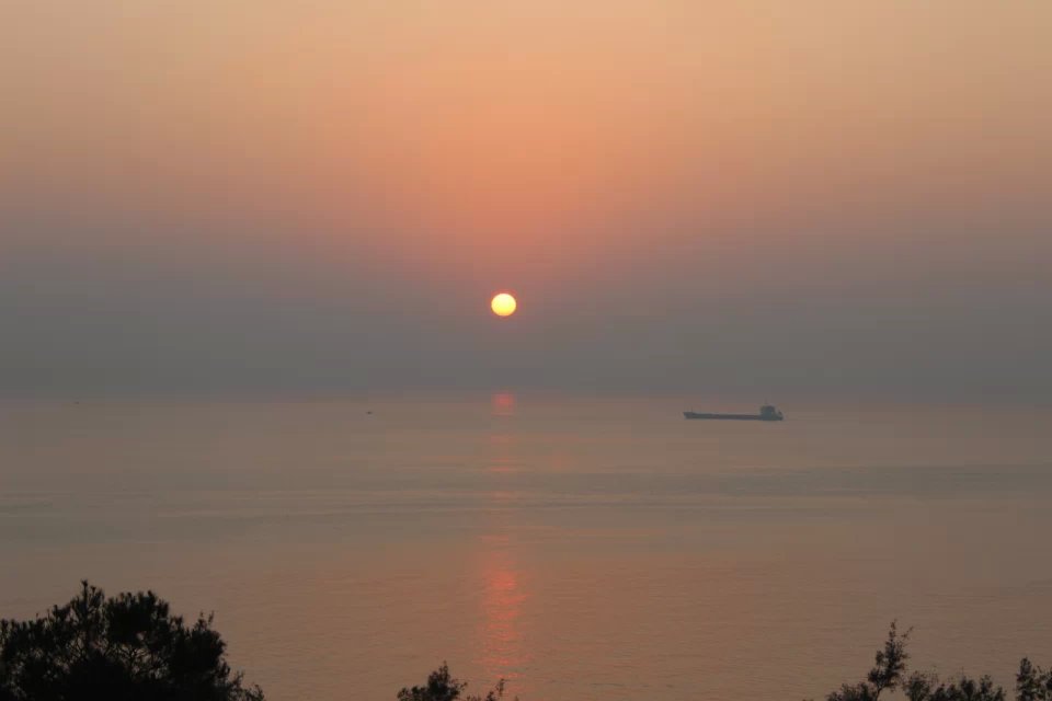 日落西山 摄影 海边吹吹风