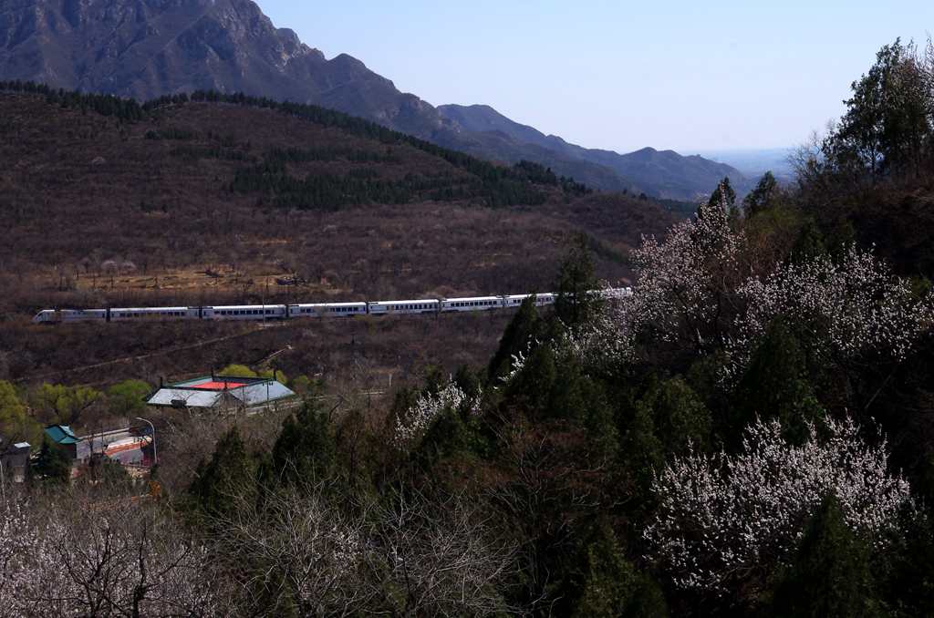 和谐号穿越居庸关 摄影 寒心