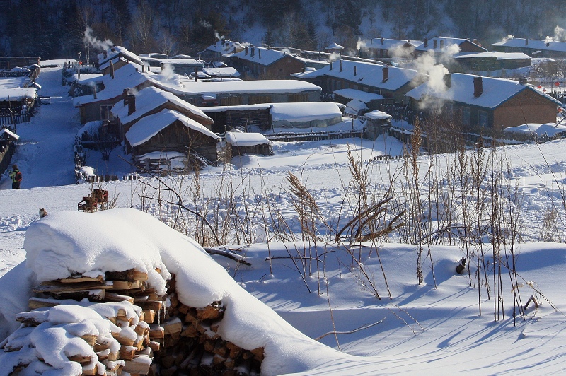 雪乡晨影 摄影 wangshihua