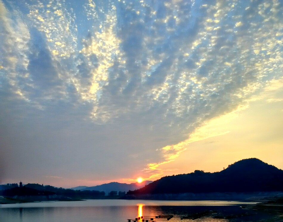 落日 摄影 快乐老神仙