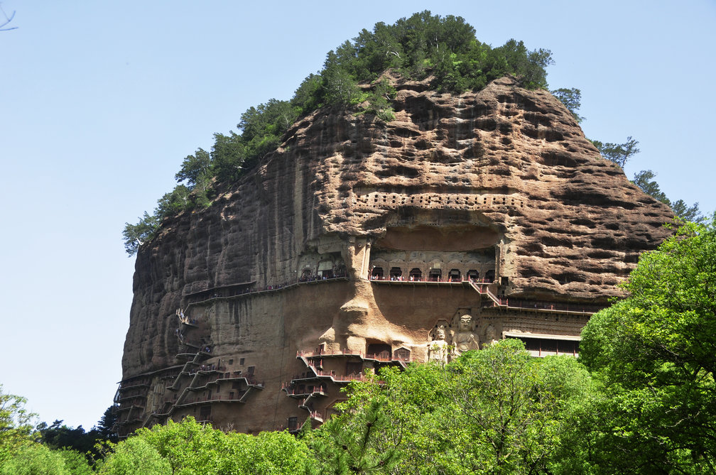 麦积山 摄影 秦汉