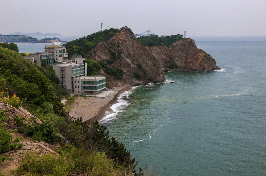 大连海岸 摄影 日月中秋