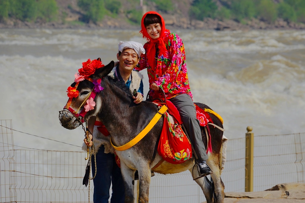 送婆姨骑驴回娘家 摄影 引擎